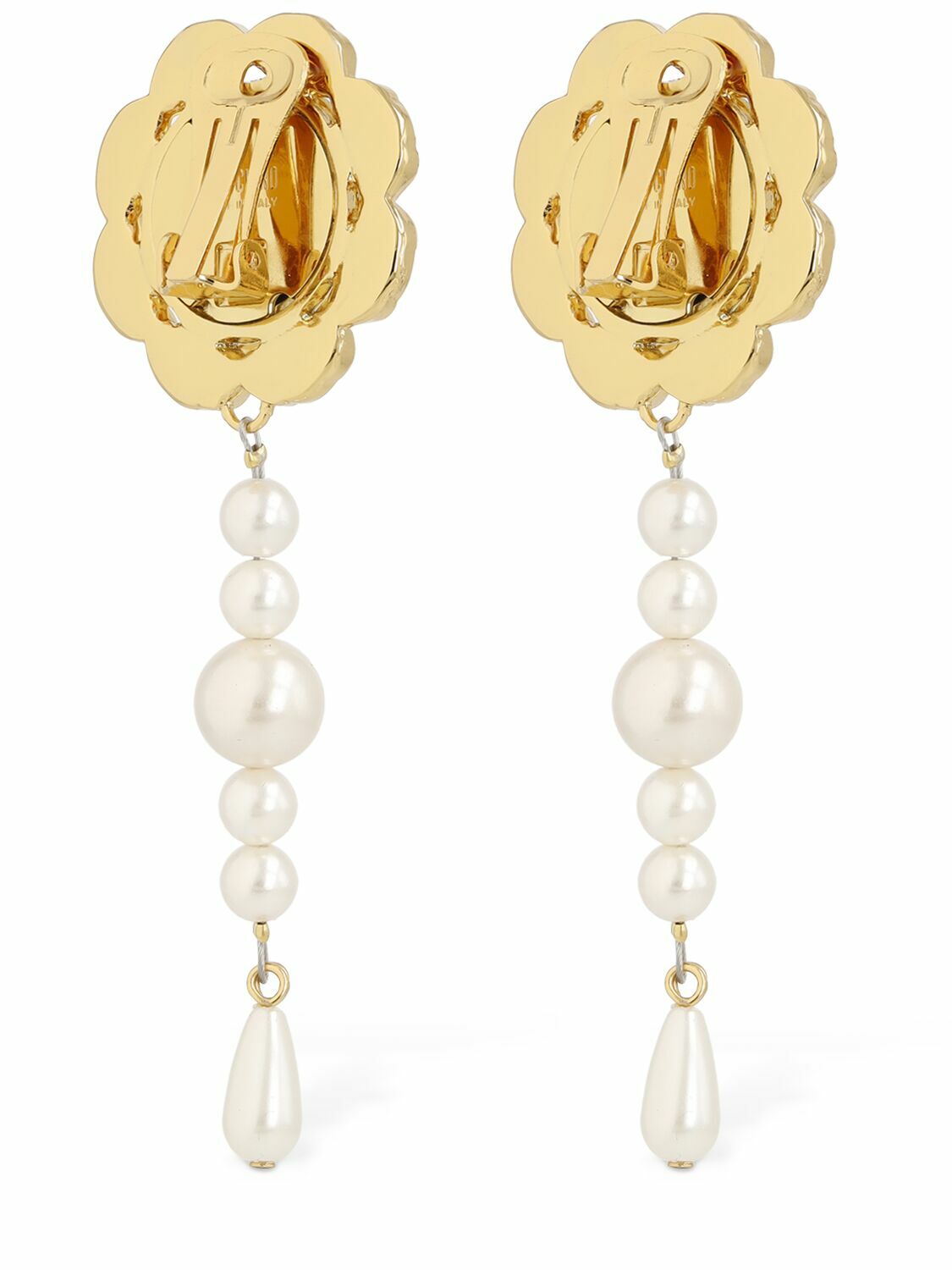 MOSCHINO Cloud Handle & Padlock Drop Earrings Moschino