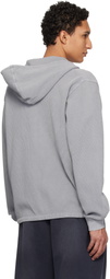 WOOYOUNGMI Gray Dyed Open Hoodie