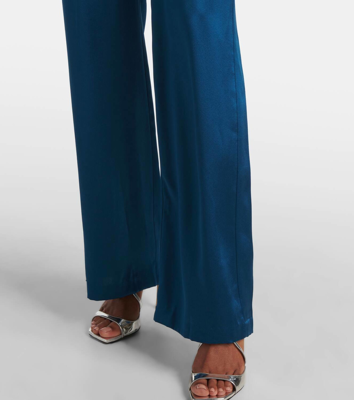 The Sei Silk satin wide-leg pants