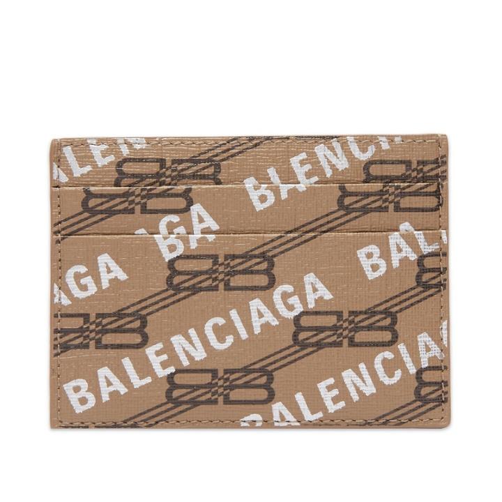 Photo: Balenciaga Men's Card Holder in Beige/Brown
