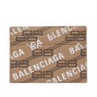 Balenciaga Men's Card Holder in Beige/Brown