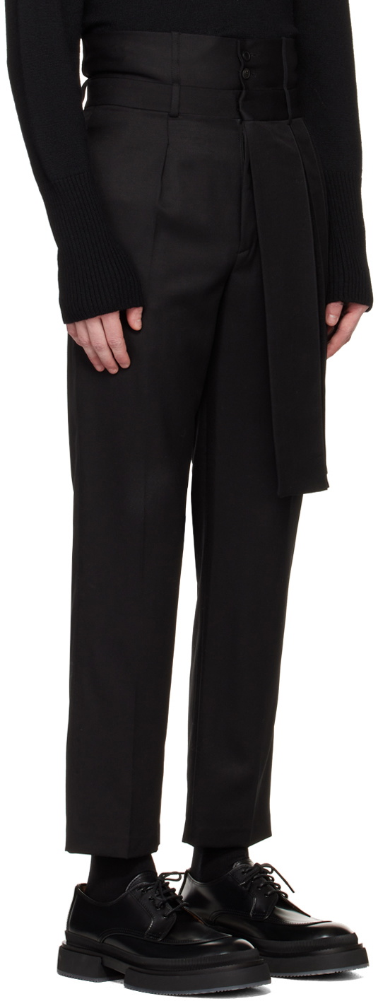 Steven Passaro SSENSE Exclusive Black Trousers