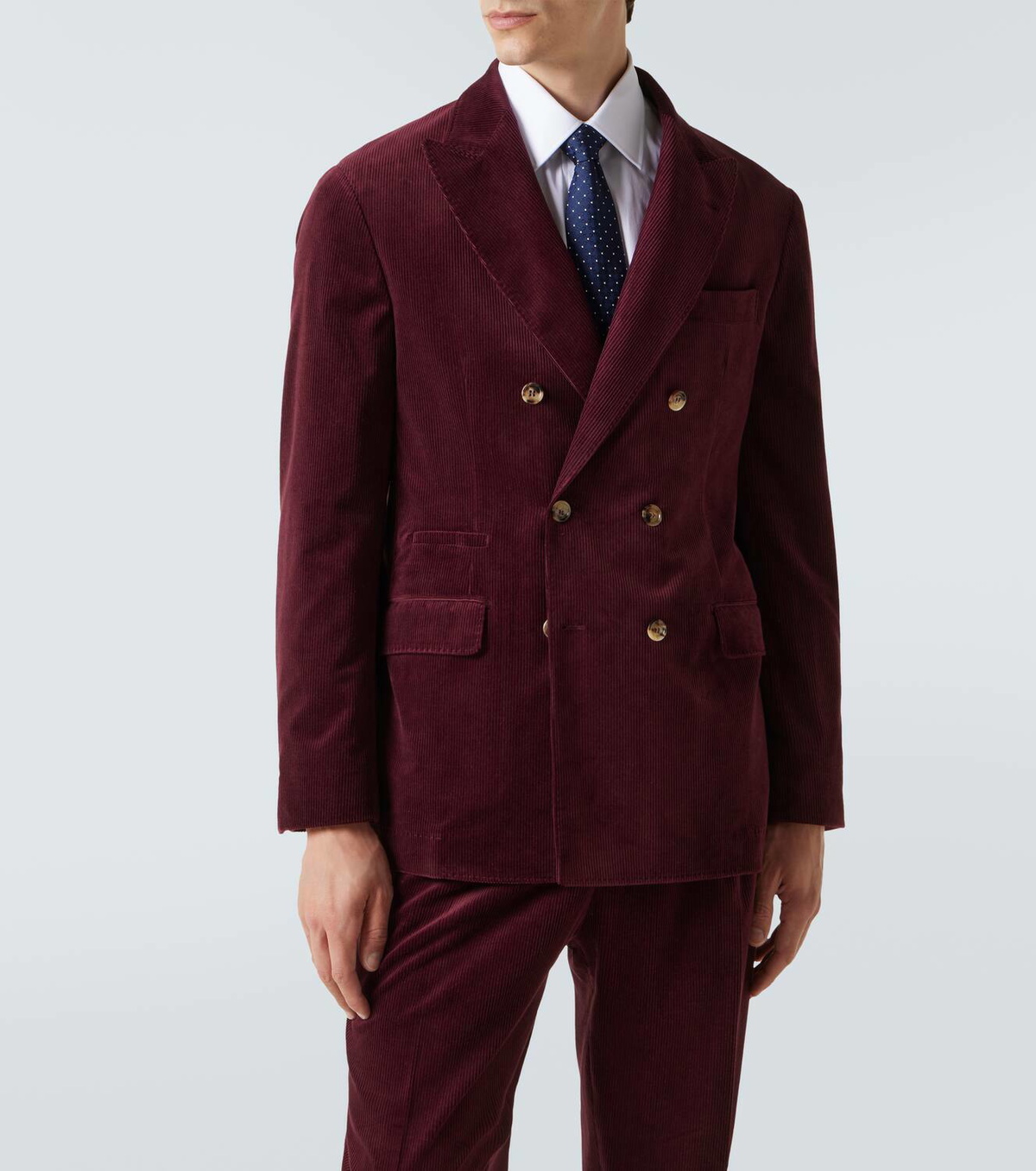 Brunello Cucinelli Cotton and cashmere corduroy suit