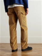 LOEWE - Wide-Leg Cotton-Corduroy Trousers - Brown