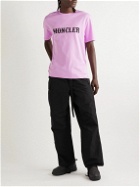 Moncler Genius - Fragment Logo-Print Cotton-Jersey T-Shirt - Pink