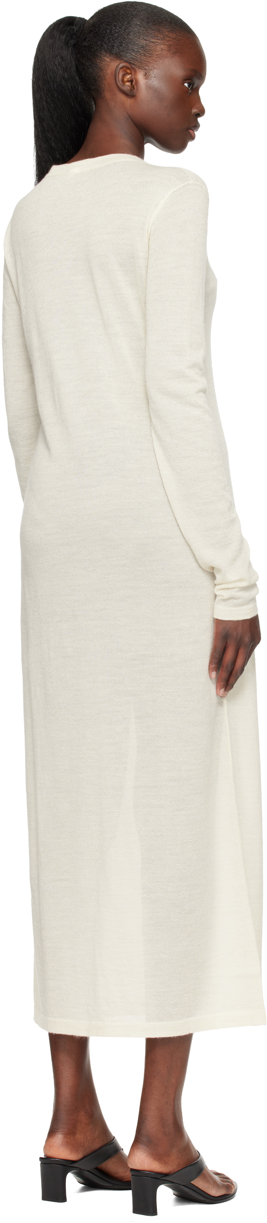 Lauren Manoogian Off-White Super Fine Maxi Dress
