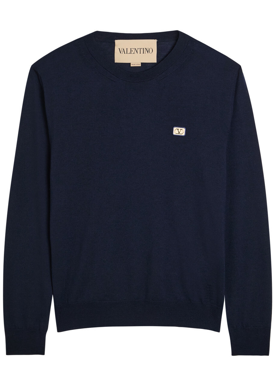 Valentino Garavani Wool Jumper Navy