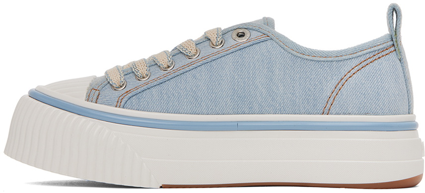 AMI Alexandre Mattiussi Blue Ami 1980 Platform Sneakers