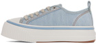 AMI Alexandre Mattiussi Blue Ami 1980 Platform Sneakers