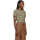 Marni Green Cotton Fine Stripes T-shirt