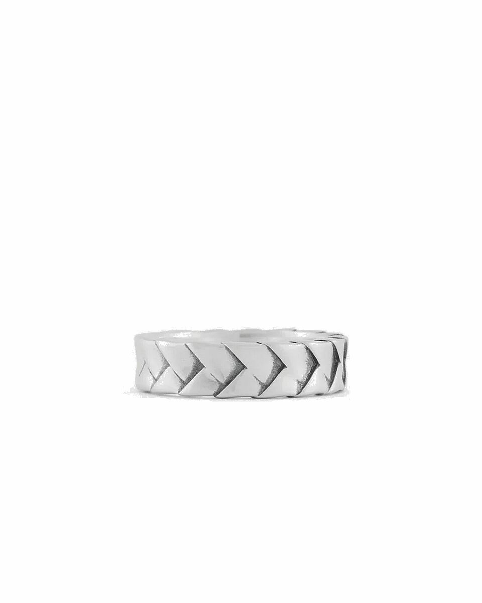 Photo: Serge De Nimes Silver Woven Ring Silver - Mens - Jewellery