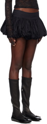 Yuhan Wang Black Balloon Miniskirt