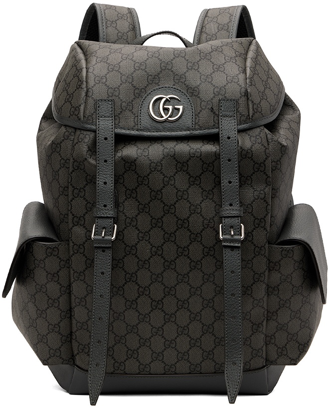 Photo: Gucci Gray Medium Ophidia Backpack