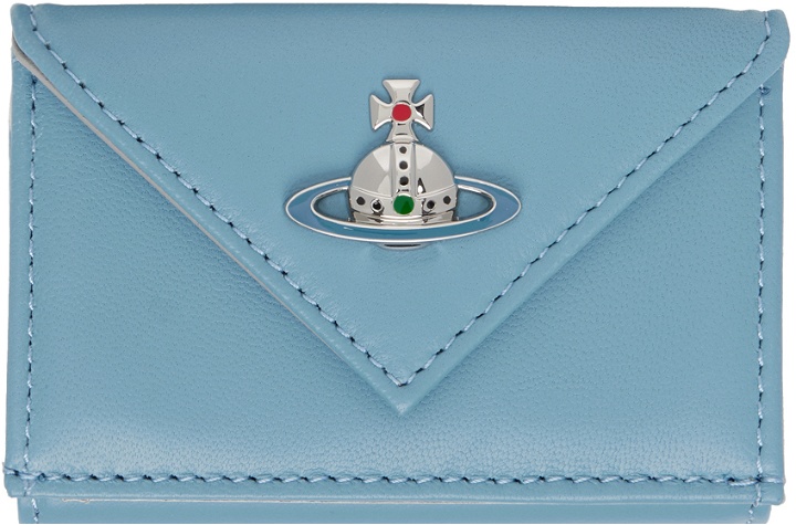 Photo: Vivienne Westwood Blue & Silver Envelope Billfold Wallet