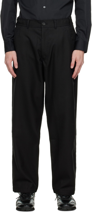 Photo: Comme des Garçons Shirt Black Plain Trousers