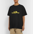 Off-White - Oversized Printed Cotton-Jersey T-Shirt - Black