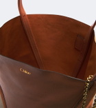 Chloé Chloé Spin Medium leather and suede tote bag