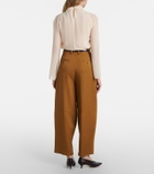 Altuzarra Dash cropped barrel-leg pants