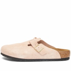 Birkenstock Boston Clog - Light Rose Suede
