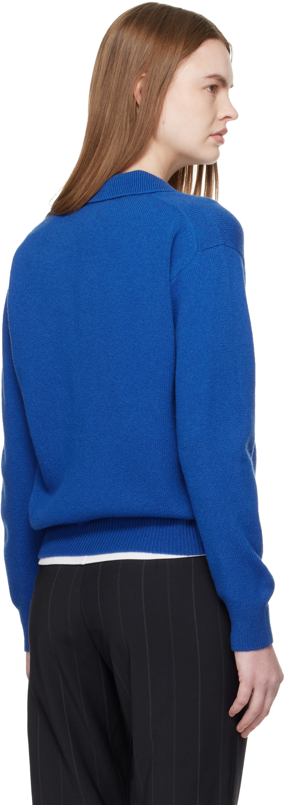 &Daughter SSENSE Exclusive Blue Edith Polo
