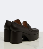 Gianvito Rossi Jenna leather loafer pumps