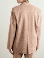 Séfr - Insight Gingham Woven Suit Jacket - Brown