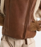 Isabel Marant Alime shearling-trimmed leather vest
