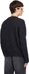 Second/Layer Gray Vexed V-Neck Sweater