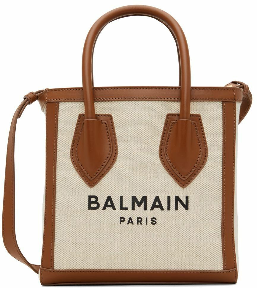Balmain Beige B-Army 24 Shoulder Bag Balmain