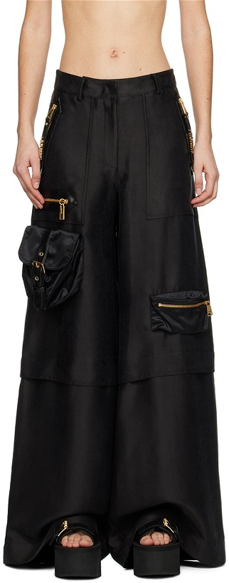 Photo: Moschino Black Bags Trousers