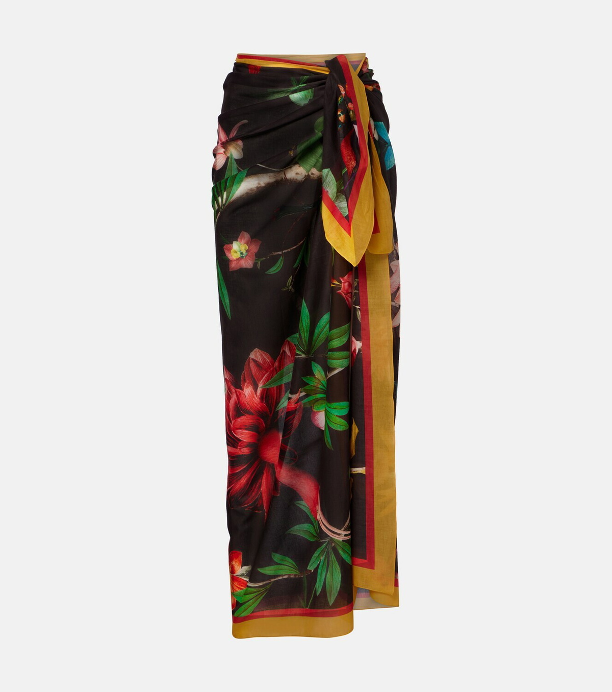 La DoubleJ Zooflora Placée cotton beach cover-up