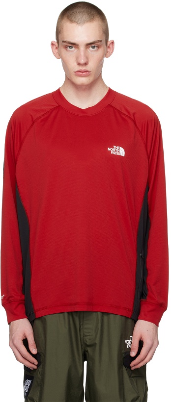 Photo: UNDERCOVER Red & Black The North Face Edition Long Sleeve T-Shirt