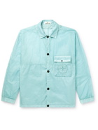 Stone Island - Logo-Appliquéd Garment-Dyed Nylon Tela Overshirt - Blue