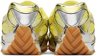 Bottega Veneta Silver & Yellow Orbit Sneakers