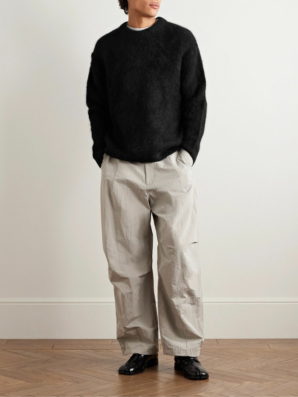 Amomento - Alpaca-Blend Sweater - Black AMOMENTO