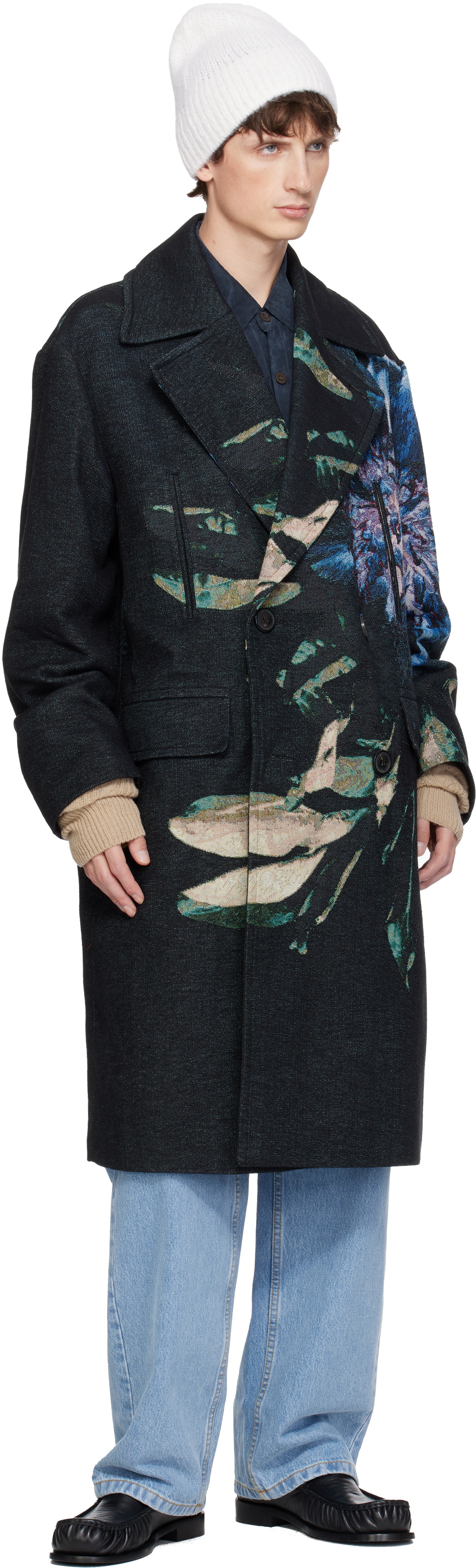 Dries Van Noten Beige Wool Arm Warmers