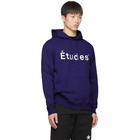 Etudes Blue Logo Klein Hoodie