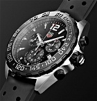 TAG Heuer - Formula 1 Chronograph 43mm Stainless Steel and Rubber Watch - Black