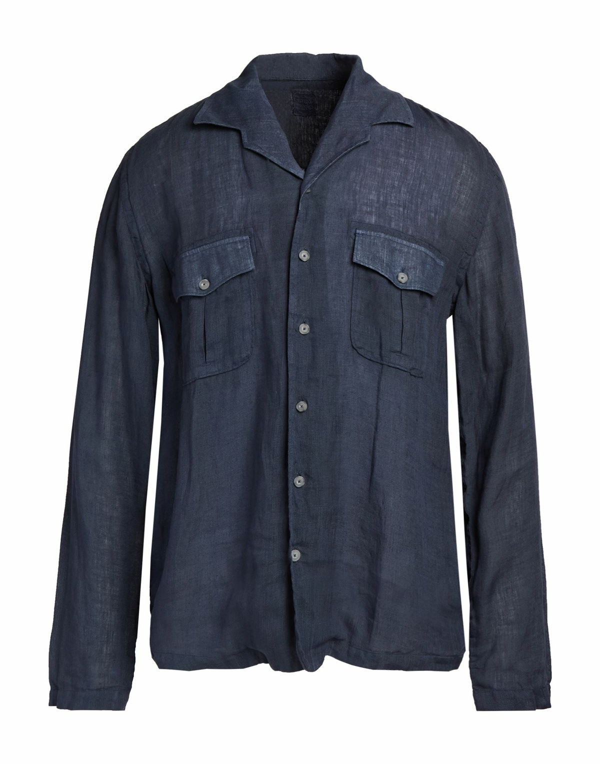120% Lino Mens Shirt in Navy