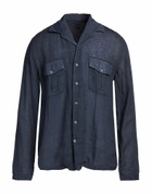120% Lino Mens Shirt in Navy