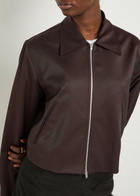Our Legacy Statue Satin-twill Jacket Dark Brown