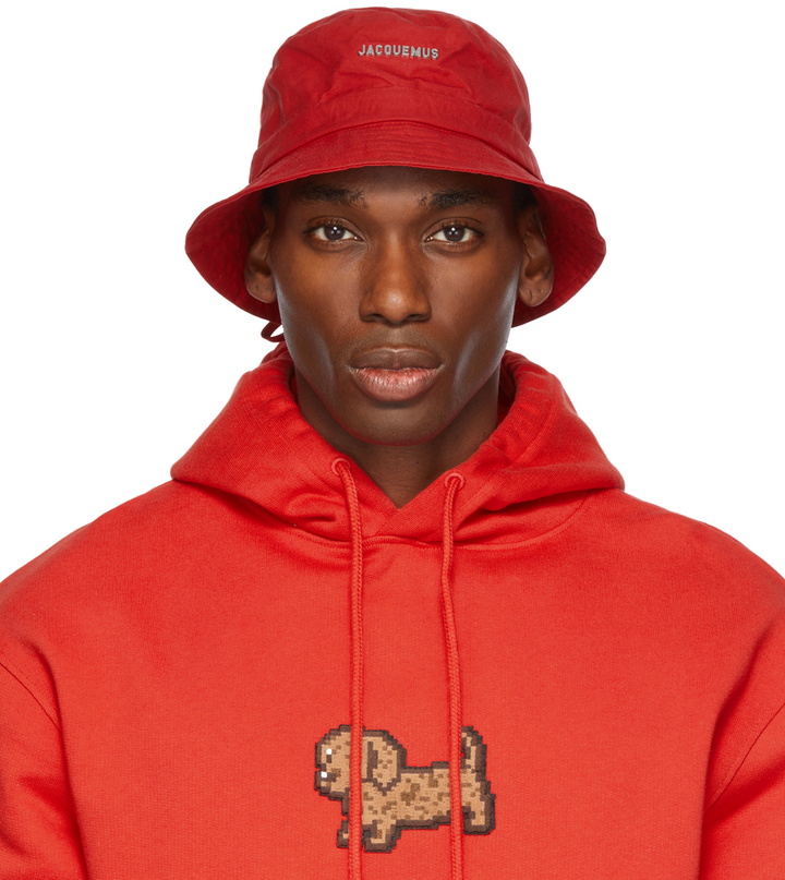 Photo: Jacquemus Red La Montagne 'Le Bob Gadjo' Bucket Hat