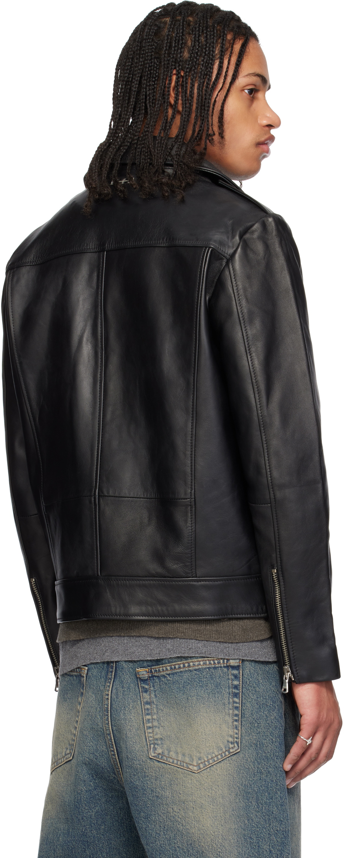 Stolen Girlfriends Club Black Joey Biker Leather Jacket