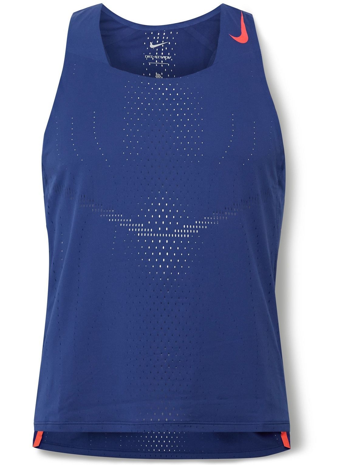 Women's Nike Dri-Fit ADV AeroSwift Blue crop tank top