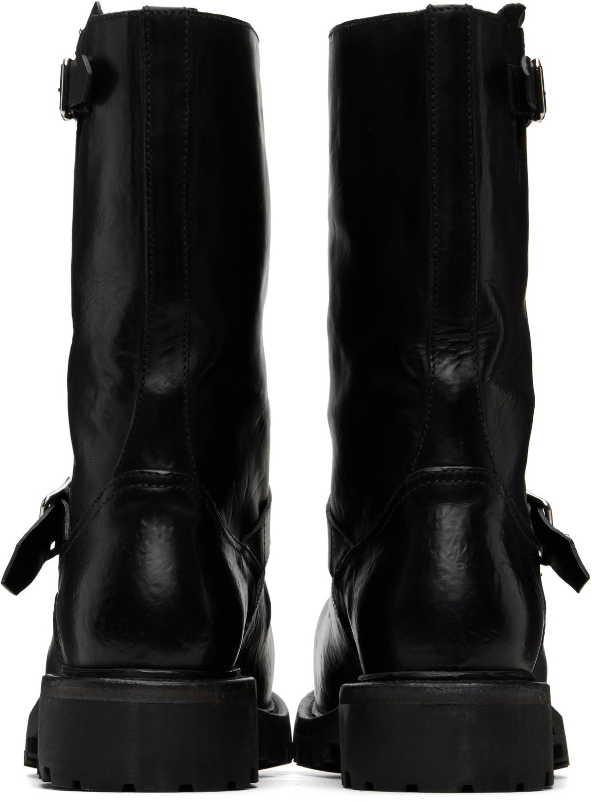 A DICIANNOVEVENTITRE Black Octa Moto Boots