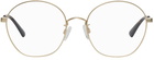 MCQ Gold Metal Round Glasses