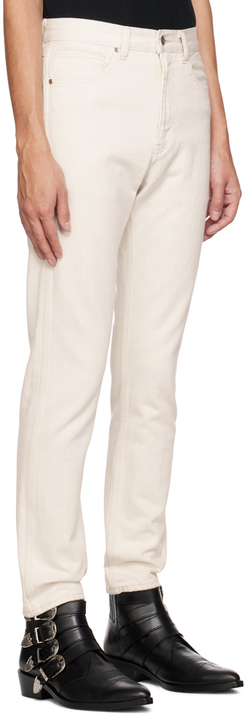 The Letters Off-White Tapered Jeans