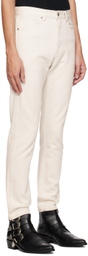 The Letters Off-White Tapered Jeans