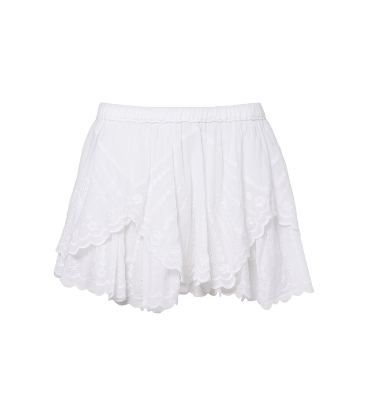 Photo: Marant Etoile Layale ruffled cotton shorts