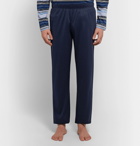 Hanro - Jolan Mercerised Striped Cotton-Jersey Pyjama Set - Storm blue